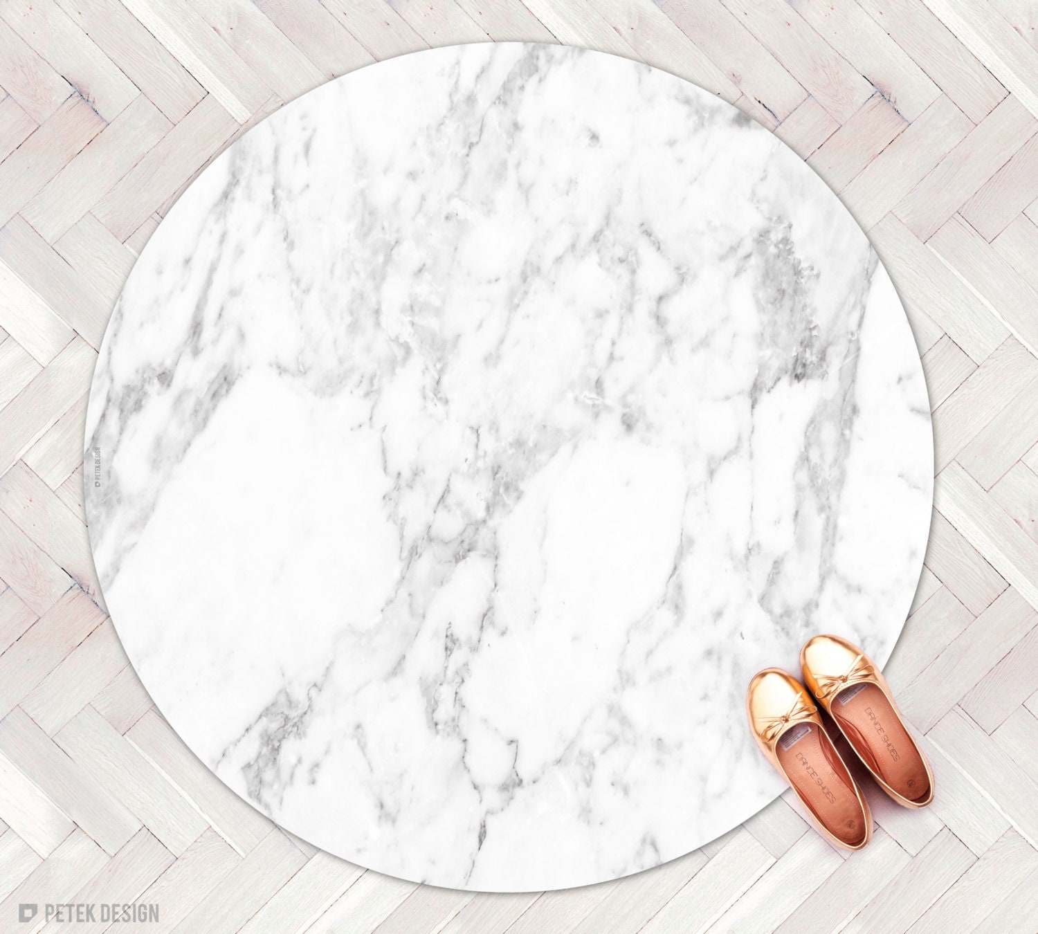 Carrara Marble Rug / Kitchen Rug / Round Rug / Minimalist Carrara Marble Rug / Kitchen Rug / Round Rug / Minimalist