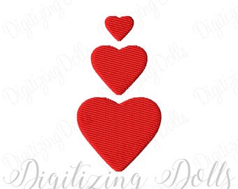 Mini Heart Solid Fill Embroidery Design Digital File 0.5x0.5 1x1 1.5x1.5 Valentine's Day love Valentine INSTANT DOWNLOAD