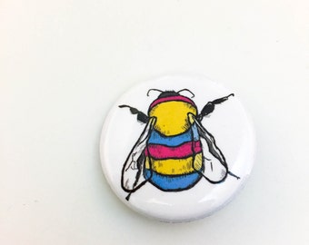 Pansexual Bee Button