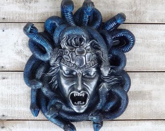 Medusa,Medusa Sculpture,Medusa Head Wall Hanging,Greek Mythology,Gorgons,Mythical,Keto,Snakes,Mythical Sculpture