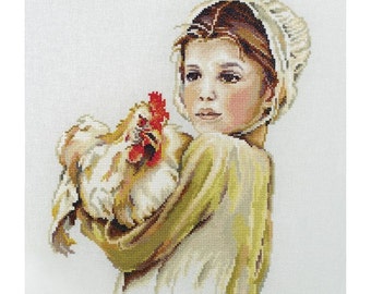 NEW UNOPENED Russian Counted Cross Stitch Kit RTO M351 Proud Beauty