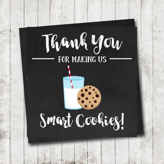 Download Smart Cookies Teacher Appreciation Week Thank You Tag 3 inch