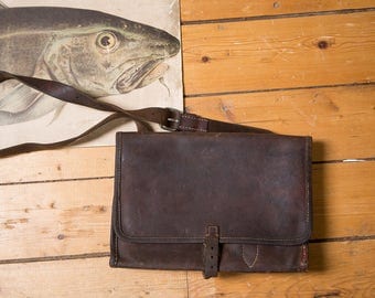 Vintage Leather Messenger Bag