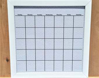 Framed Wall Calendar modern calendar | etsy Framed Wall Calendar modern calendar | etsy