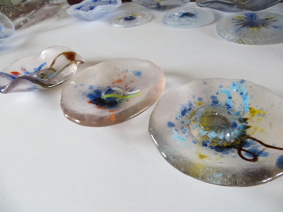 Microbe jewelry bowl dish Glass sculpture graduation object
