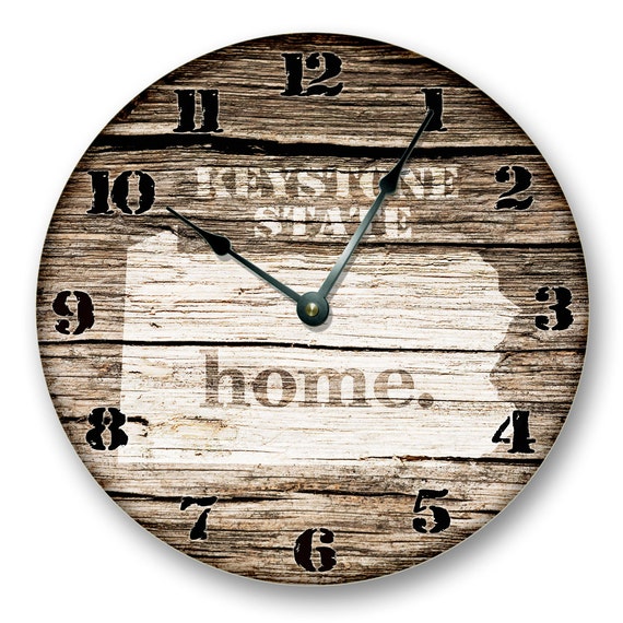 PENNSYLVANIA State HOMELAND CLOCK Keystone State Large