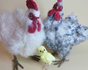sew your own hen for easter, ebook with 52 pages, pattern includet by Furry Critters