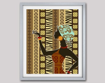 African American Wall Decor african art african american wall art african woman african African American Wall Decor african art african american wall art african woman african