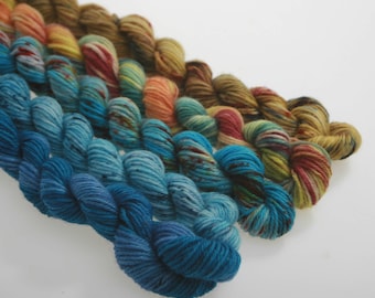 Wool Yarn NEW - Mini Skeins Collection - 'Sails and Sand' 891