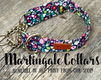 Martingale Collars - available in any pattern from our shop!
