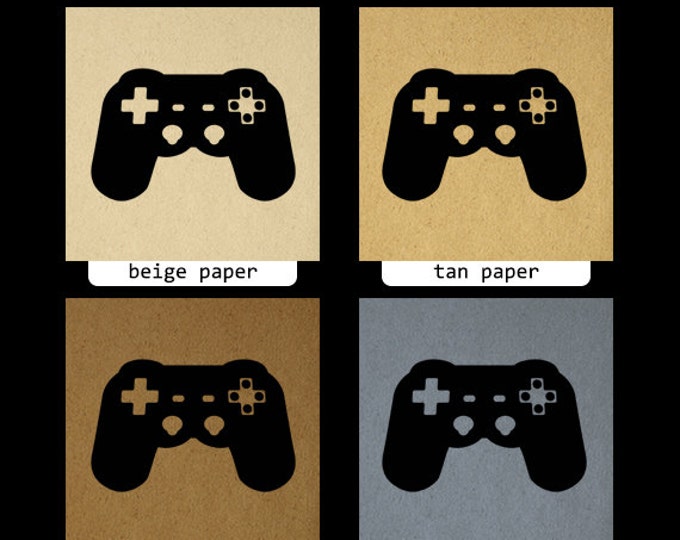 Video Game Controller Image Graphic Printable Gaming Digital Download Antique Clip Art Jpg Png Eps HQ 300dpi No.3942