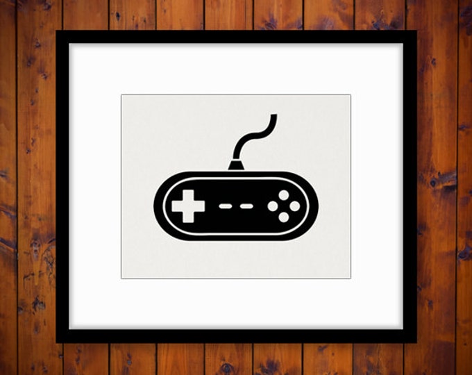 Video Game Graphic Printable Image Video Game Controller Download Digital Antique Clip Art Jpg Png Eps HQ 300dpi No.3947