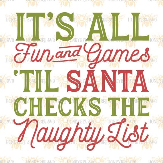 It's All Fun And Games Santa svg Christmas svg by HoneybeeSVG