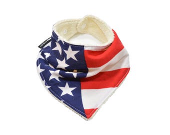 American Flag Knot Tied Headband Bandanna Headwrap Hair Band