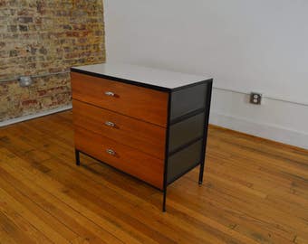 George Nelson for Herman Miller Steel Frame Three Drawer Chest