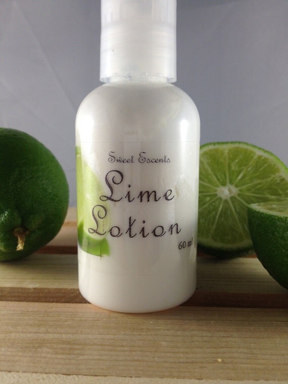 Travel Size Natural Body Lotion Lime 2 oz. Bottle