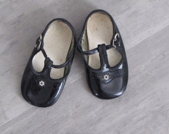 black mary jane infant shoes