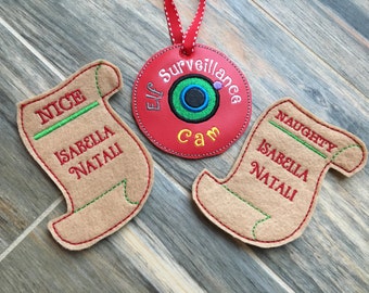 Elf Accesories Elf Camera, naughty / nice list