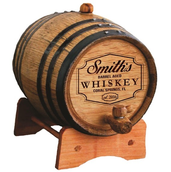 Personalized MiniOak Whiskey Barrel Groomsmen Gift