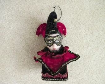 Holiday Court jester jack in the box ornament