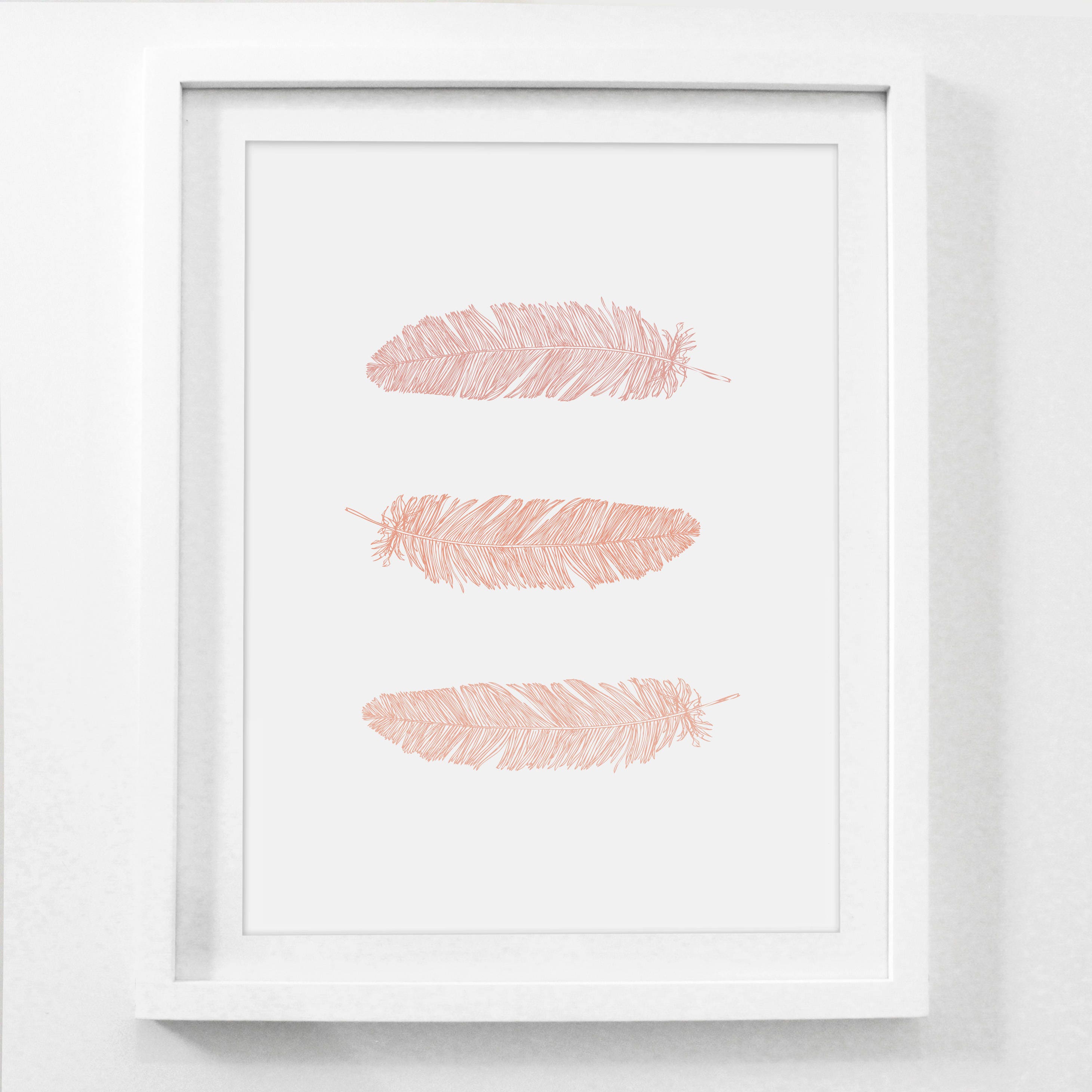 Pink Wall Art Peach Wall Art Peach Wall Decor Peach Print