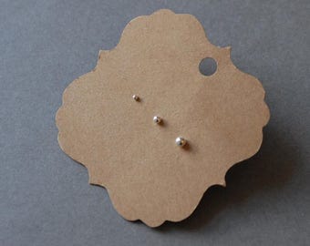 Tiny Dot Silver Set Earrings - 2mm, 3mm, 4mm Sterling Silver Dot Post Stud Earrings Set of 3