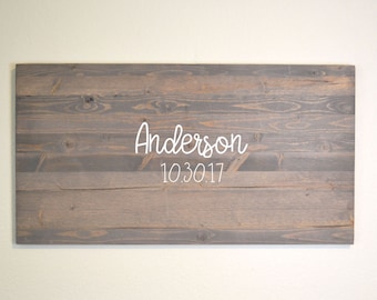 Rustic Guestbook, Rustic Guest book, Wooden Guestbook, Rustic Wedding, Guest Book Alternative, Guestbook Alternative, Personalized Sign