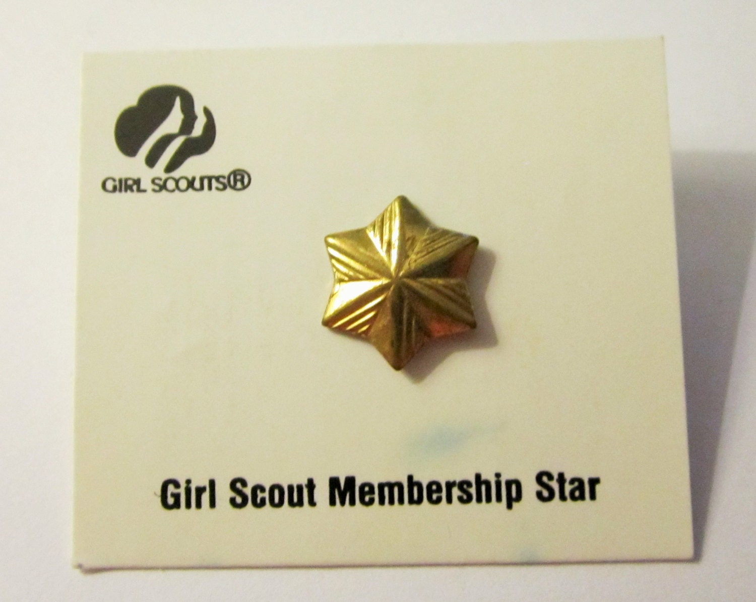 Vintage Girl Scout Membership Star on by AllThingsGirlScout