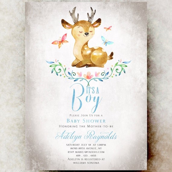 Deer Hunting Baby Shower Invitations 7