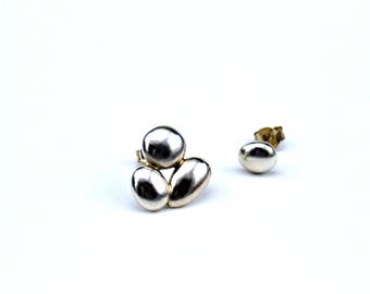 Drop earrings/Mismatched earrings/earrings silver/Sterling silver earrings/Unique