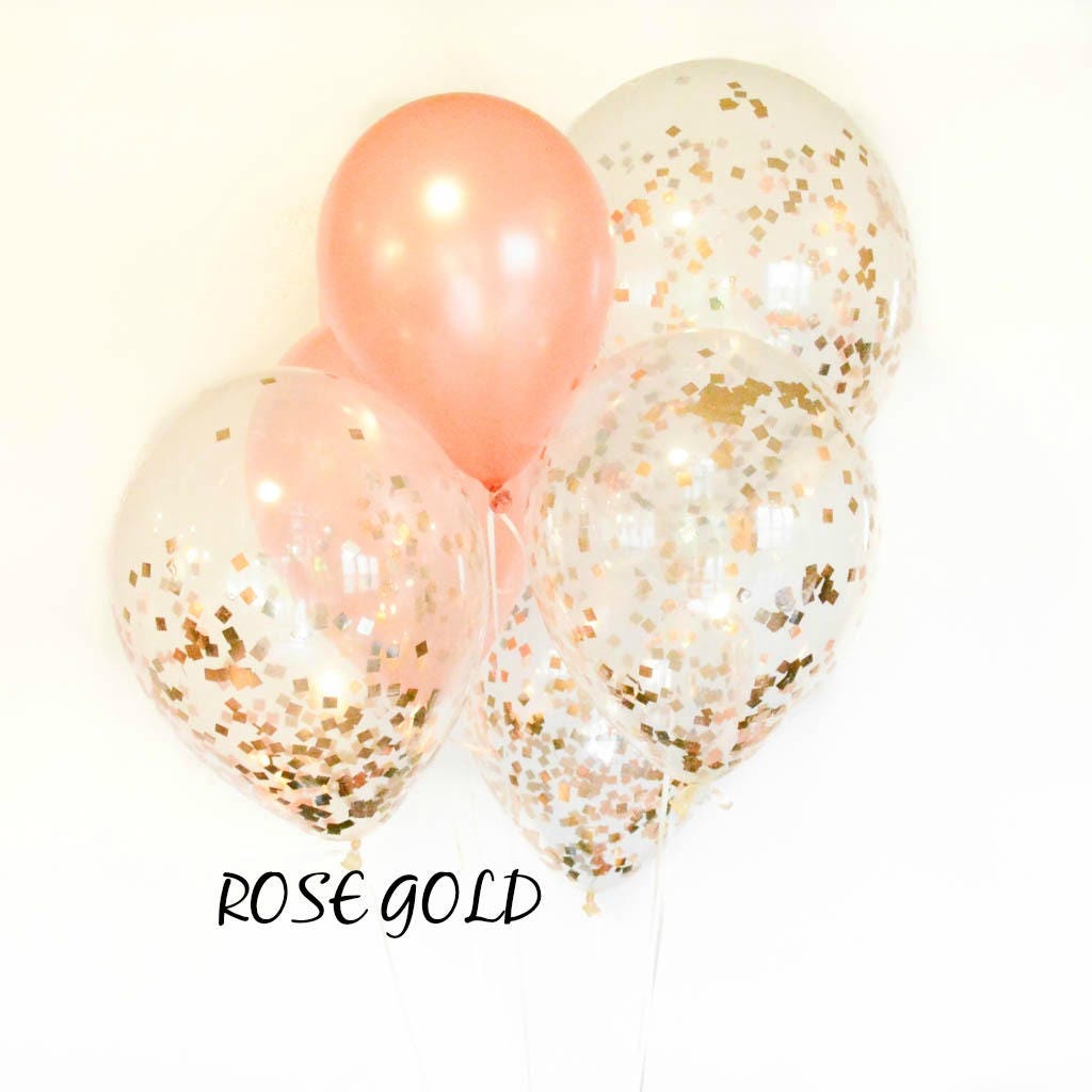 Gold Confetti Balloons Gold Confetti Clear Balloons Gold