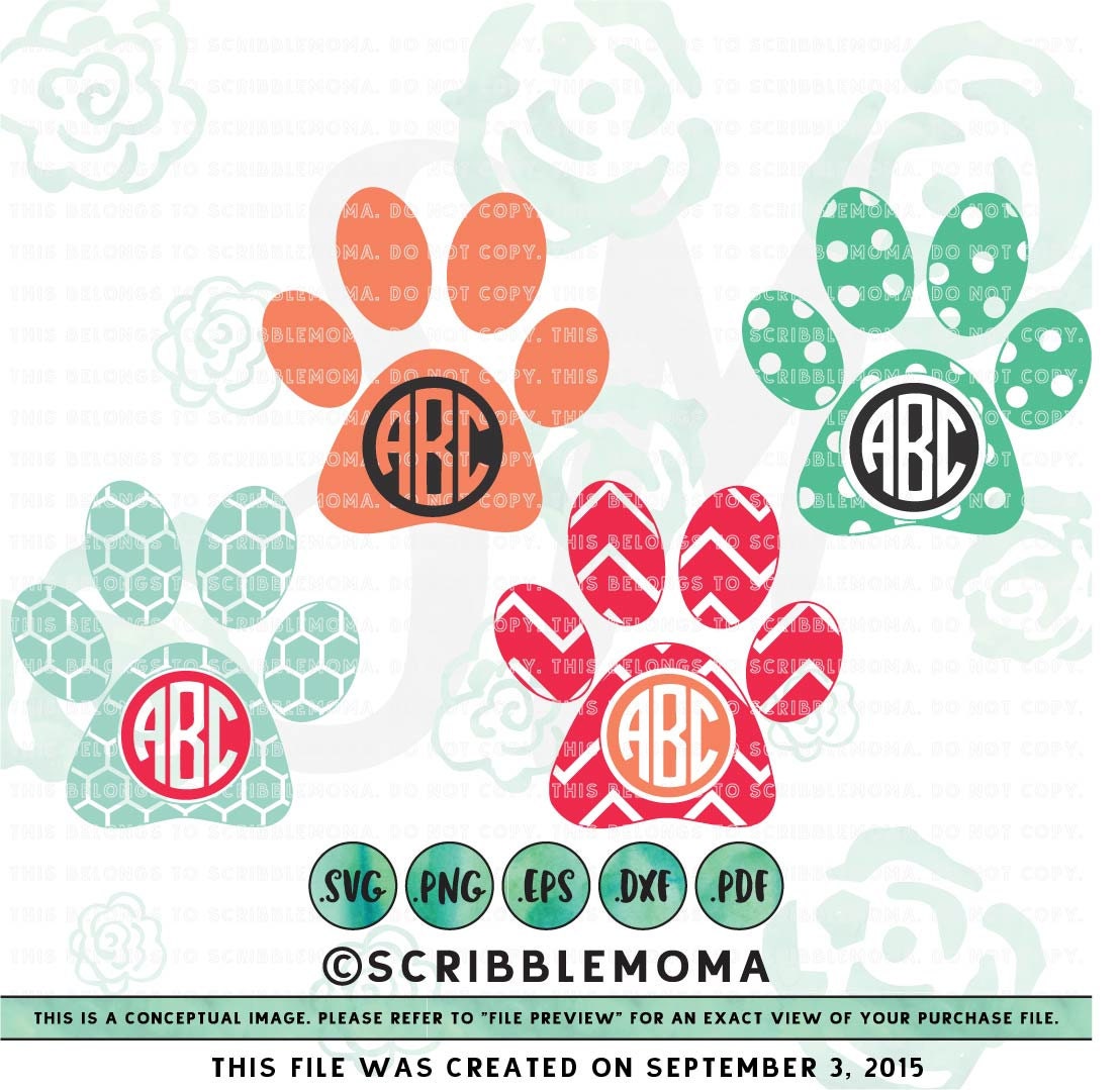 Free Free Paw Print Monogram Svg Free 57 SVG PNG EPS DXF File