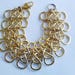 Double Infinity Bracelet in Gold - 7.25" (18.42cm) - BRC105A