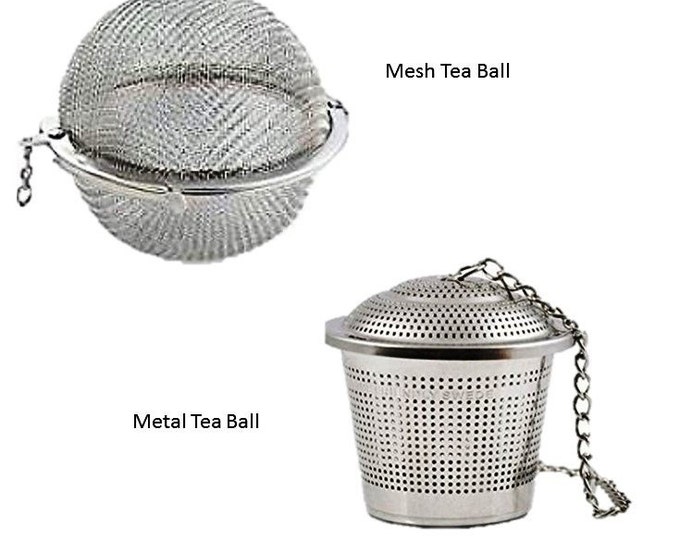 Fall Glamour Metal Tea Ball Handmade, Loose Tea Infuser Mesh Ball Tea Strainer, Metal Tea Ball Strainer, Tea Ball Charms, Unique Tea Balls