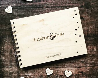 Love Heart Woodland Wedding Guestbook