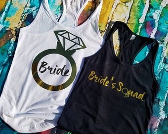 Bride Tank Top. Wedding Tank Top. Bride Squad Tank. Wedding Tank. Bride Shirt. Wedding Shirt. Bridal Party Tanks. Wedding Day Shirt.
