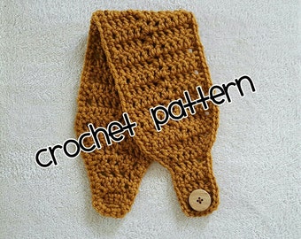 Crochet Headband PATTERN, Ladies Button Headband, Earwarmer - Instant Download - PDF Pattern - Make it yourself - Pattern #14