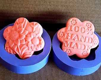 Silicone Mold - silicone flower mold - handmade mold - flower soap mold - handmade soap mold - Polymer Clay Resin