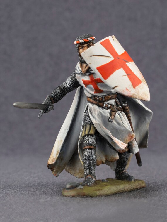 Medieval Knight Toy Figures Teutonic Order Middle Ages 54mm