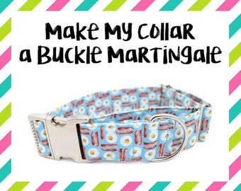 Make My Collar a Buckle Martingale - SEE DETAILS + IMAGES - Buckle Martingale Collar, Hybrid Martingale Collar, Buckle Martingale Add On
