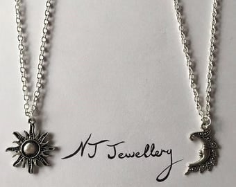 Sun and moon friendship necklaces!