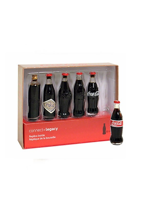 Mini CocaCola 3 inch tall Coke Miniature Evolution Contour