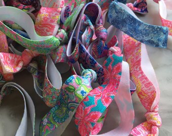 4 Lilly Pulitzer Hair Ties- 50 Patterns