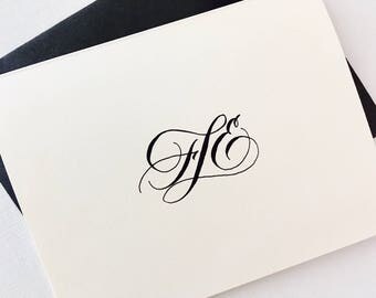 Custom Calligraphy Monogram Digital File - for wedding invitations, stationery and home accents