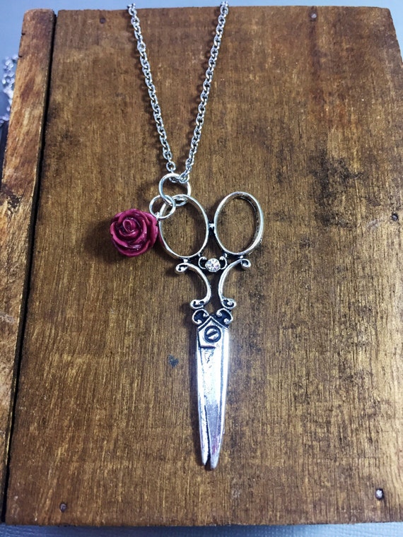 Scissor necklace gift for hairstylist hairdresser gift