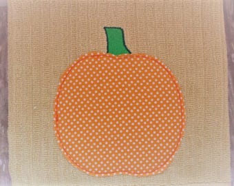 Machine Embroidery Pattern - Pumpkin Applique Pattern - Embroidery Applique Design - Four Sizes - Fall Applique Embroidery Design