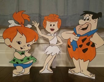 1 ONE 2ft Flinstone cutout, prop, standee. (Choose any character)