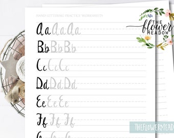 Funny Beginner's Guide, Modern Calligraphy, Worksheet Tutorial , Beginner Brush, Workbook Lettering, Starter Kit, hand lettering, how to 13