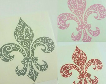 Fleur de Lis, fleur de lis car decal, fleur de lis decal, New Orleans decal, New Orleans car decal,car decal, Mardi Gras Decal,