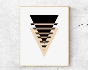 Scandinavian print, Geometric large wall art print, Abstract wall art printable, Geometric wall art, Scandinavian modern art, Geometric art